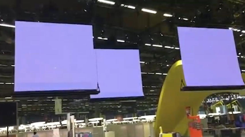Sistema de Suspensão Ecrã LED Mostra de Vídeo inteligente Automático